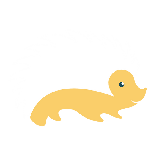 hoggo the hedgehog in white