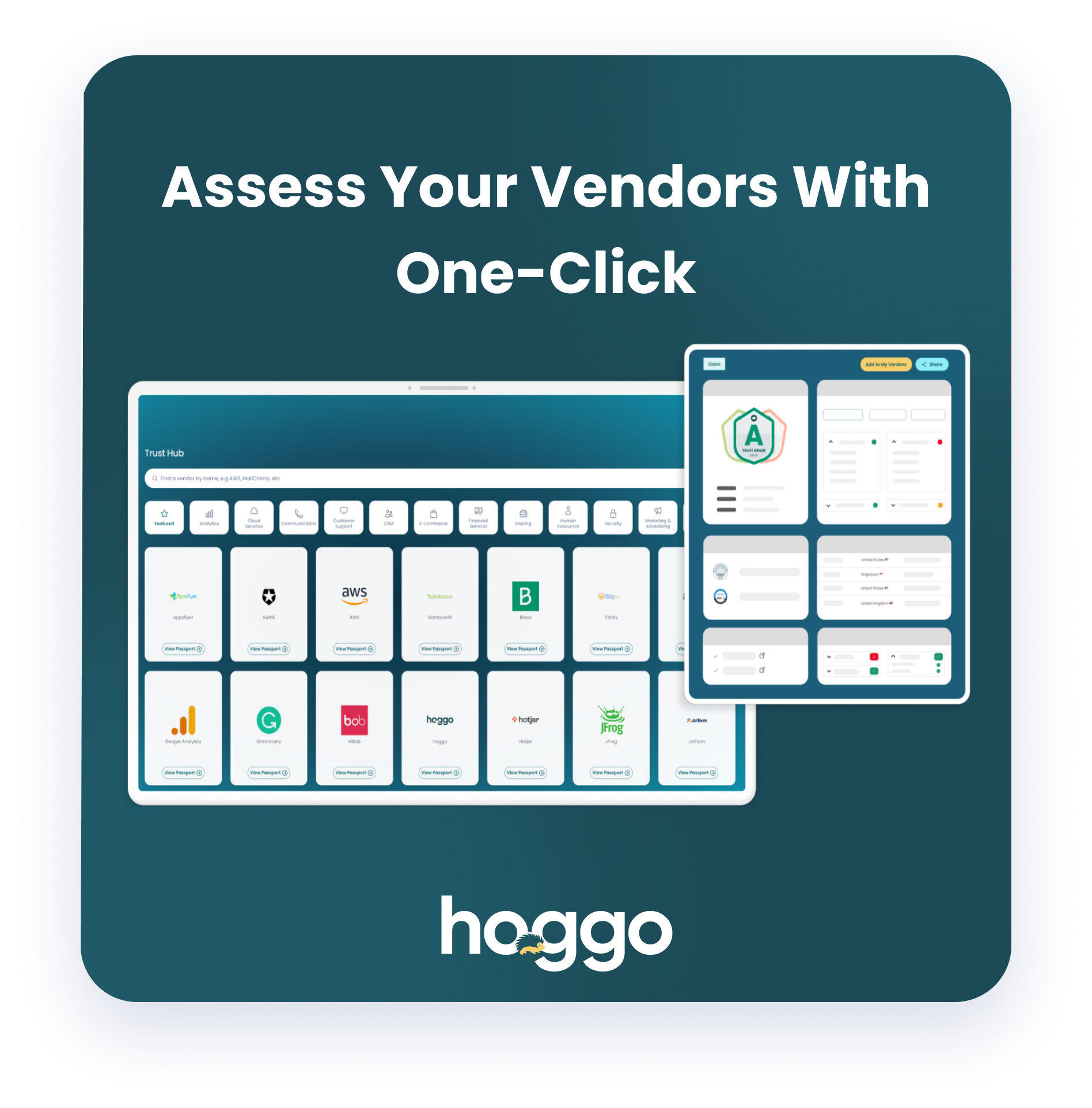 hoggo assess your vendors with one-click banner