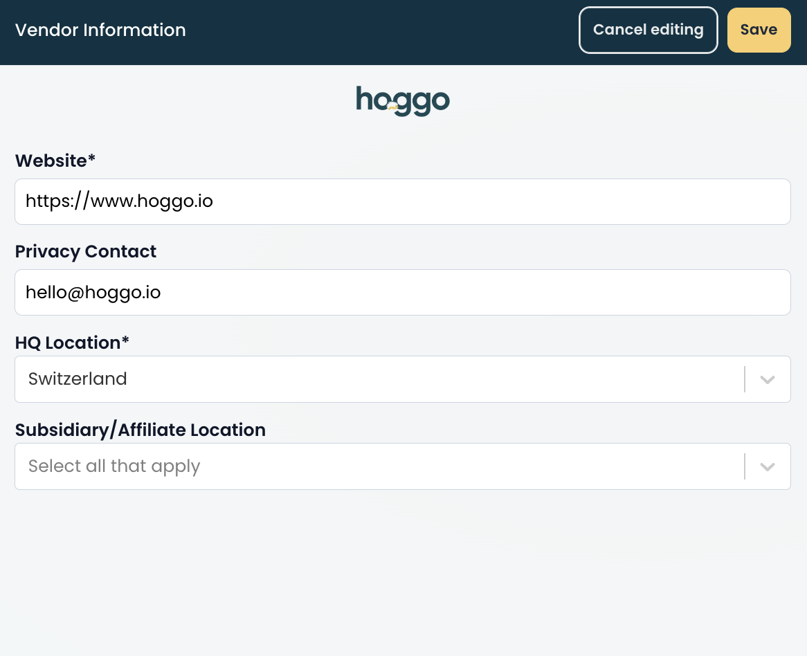 plate-forme de conformité hoggo