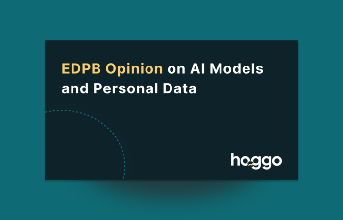 EDPB Opinion on AI Models and Personal Data